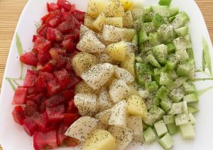 Photo of raw vegetables